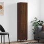 Highboard Braun Eichen-Optik 34,5x34x180 cm Holzwerkstoff