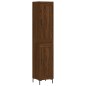Highboard Braun Eichen-Optik 34,5x34x180 cm Holzwerkstoff