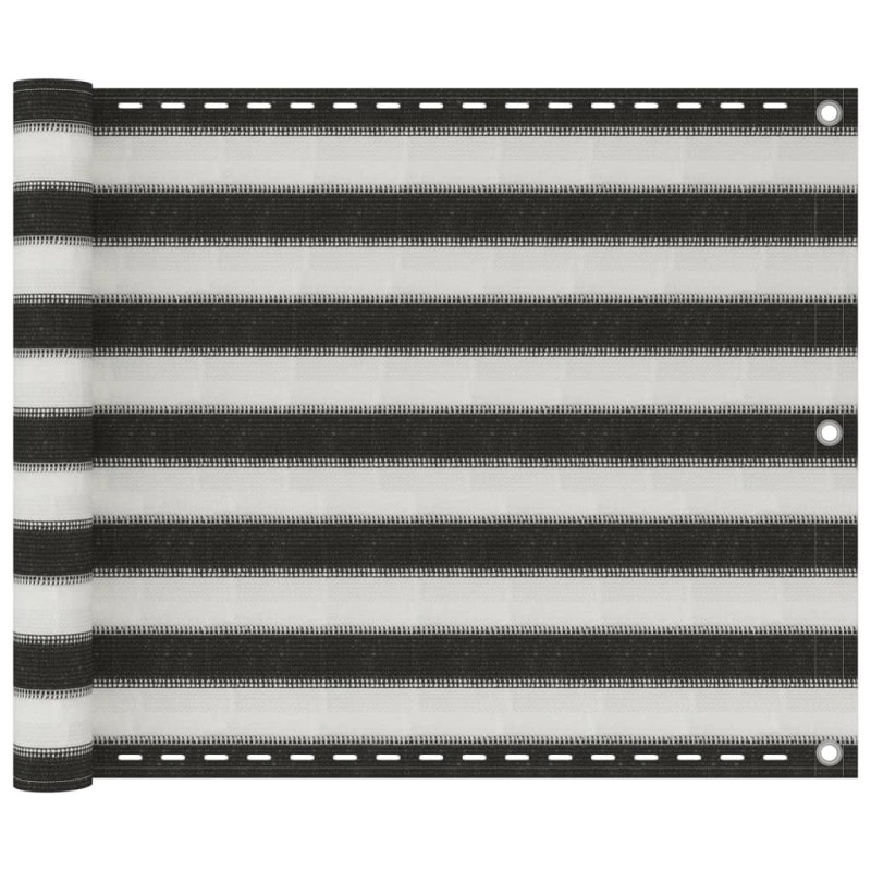 Balkonsichtschutz HDPE 75x400 cm anthrazit und weiß Balkonsichtschutz HDPE 75x400 cm anthrazit und weiß