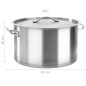 vidaXL Suppentopf 58 L 50×30 cm Edelstahl vidaXL Suppentopf 58 L 50×30 cm Edelstahl