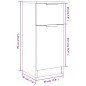 vidaXL Sideboard Sonoma-Eiche 30x30x70 cm Holzwerkstoff vidaXL Sideboard Sonoma-Eiche 30x30x70 cm Holzwerkstoff