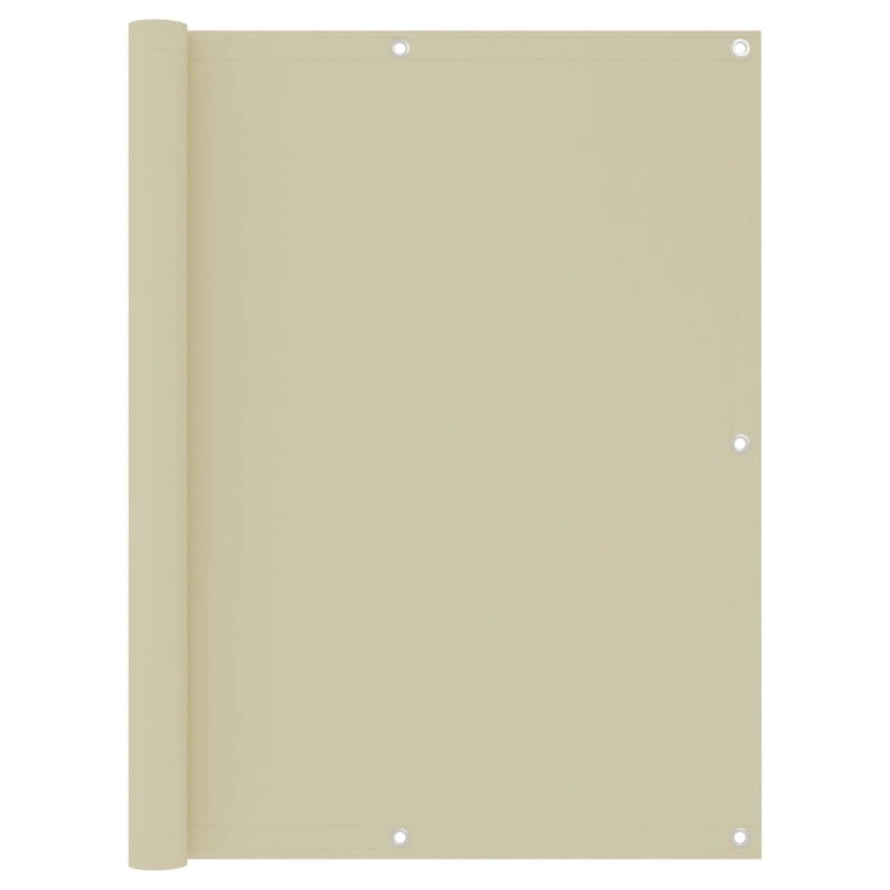 Balkon-Sichtschutz Creme 120x600 cm Oxford-Gewebe Balkon-Sichtschutz Creme 120x600 cm Oxford-Gewebe