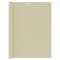 Balkon-Sichtschutz Creme 120x600 cm Oxford-Gewebe Balkon-Sichtschutz Creme 120x600 cm Oxford-Gewebe