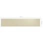 Balkon-Sichtschutz Creme 120x600 cm Oxford-Gewebe Balkon-Sichtschutz Creme 120x600 cm Oxford-Gewebe