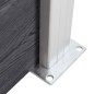 vidaXL Zaunpfosten 3 Stk. Aluminium 185 cm vidaXL Zaunpfosten 3 Stk. Aluminium 185 cm