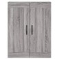 Highboard Grau Sonoma 69,5x34x180 cm Holzwerkstoff Highboard Grau Sonoma 69,5x34x180 cm Holzwerkstoff