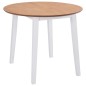 vidaXL Klappbarer Esstisch Rund MDF Weiß vidaXL Klappbarer Esstisch Rund MDF Weiß