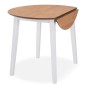 vidaXL Klappbarer Esstisch Rund MDF Weiß vidaXL Klappbarer Esstisch Rund MDF Weiß