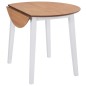 vidaXL Klappbarer Esstisch Rund MDF Weiß vidaXL Klappbarer Esstisch Rund MDF Weiß