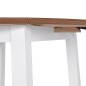 vidaXL Klappbarer Esstisch Rund MDF Weiß vidaXL Klappbarer Esstisch Rund MDF Weiß