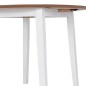 vidaXL Klappbarer Esstisch Rund MDF Weiß vidaXL Klappbarer Esstisch Rund MDF Weiß