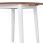 vidaXL Klappbarer Esstisch Rund MDF Weiß vidaXL Klappbarer Esstisch Rund MDF Weiß