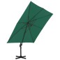 Ampelschirm mit Aluminium-Mast Grün 300x300 cm Ampelschirm mit Aluminium-Mast Grün 300x300 cm
