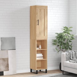 Highboard Sonoma-Eiche 34,5x34x180 cm Holzwerkstoff