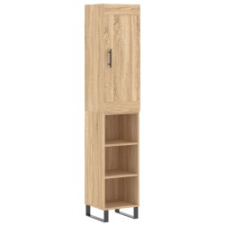 Highboard Sonoma-Eiche 34,5x34x180 cm Holzwerkstoff