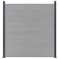 Zaunpfosten 2 Stk. Dunkelgrau 185 cm Aluminium Zaunpfosten 2 Stk. Dunkelgrau 185 cm Aluminium