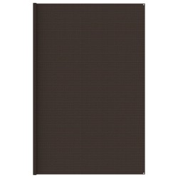 Zeltteppich 400x400 cm Braun