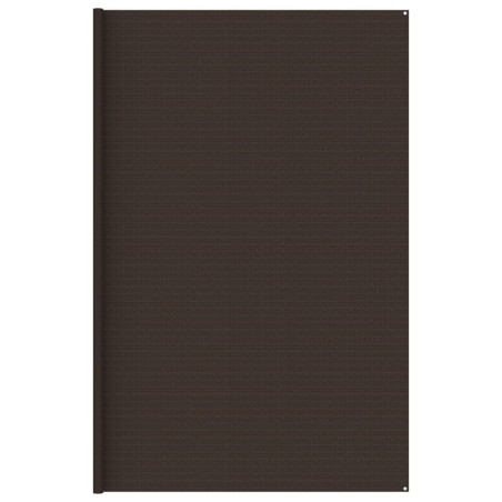 Zeltteppich 400x400 cm Braun