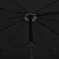 Sonnenschirm mit Mast 200x130 cm Schwarz Sonnenschirm mit Mast 200x130 cm Schwarz