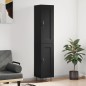 Highboard Schwarz 34,5x34x180 cm Holzwerkstoff Highboard Schwarz 34,5x34x180 cm Holzwerkstoff