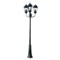 vidaXL Gartenlaterne 3-flammig 230 cm Dunkelgrün/Schwarz Aluminium vidaXL Gartenlaterne 3-flammig 230 cm Dunkelgrün/Schwarz Aluminium