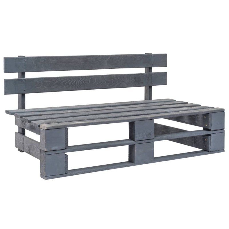 Outdoor-Bank Paletten Holz Grau Outdoor-Bank Paletten Holz Grau