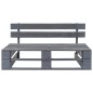 Outdoor-Bank Paletten Holz Grau Outdoor-Bank Paletten Holz Grau