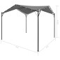 Gartenpavillon Anthrazit 4x4 m Gartenpavillon Anthrazit 4x4 m