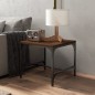 Beistelltisch Braun Eichen-Optik 40x40x35 cm Holzwerkstoff Beistelltisch Braun Eichen-Optik 40x40x35 cm Holzwerkstoff
