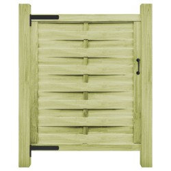 Gartentor Imprägniertes Kiefernholz 100x125 cm Grün