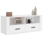 vidaXL TV-Schrank Weiß 100x35x40 cm Holzwerkstoff vidaXL TV-Schrank Weiß 100x35x40 cm Holzwerkstoff