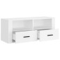 vidaXL TV-Schrank Weiß 100x35x40 cm Holzwerkstoff vidaXL TV-Schrank Weiß 100x35x40 cm Holzwerkstoff