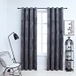 Verdunkelungsvorhänge mit Ösen 2 Stk. Samt Anthrazit 140x225 cm Verdunkelungsvorhänge mit Ösen 2 Stk. Samt Anthrazit 140x225 cm