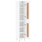 vidaXL Highboard Weiß 34,5x34x180 cm Holzwerkstoff vidaXL Highboard Weiß 34,5x34x180 cm Holzwerkstoff