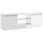 TV-Schrank mit Tür Hochglanz-Weiß 102x30x36 cm TV-Schrank mit Tür Hochglanz-Weiß 102x30x36 cm