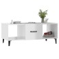 Couchtisch Hochglanz-Weiß 102x50x40 cm Holzwerkstoff Couchtisch Hochglanz-Weiß 102x50x40 cm Holzwerkstoff