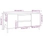 TV-Schrank Weiß 102x44,5x50 cm Holzwerkstoff TV-Schrank Weiß 102x44,5x50 cm Holzwerkstoff