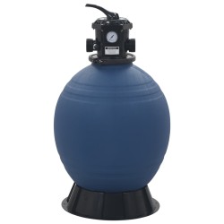 vidaXL Pool-Sandfilter mit 6-Wege-Ventil Filterkessel Blau 560 mm