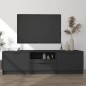 TV-Schrank Schwarz 140x35x40 cm Holzwerkstoff TV-Schrank Schwarz 140x35x40 cm Holzwerkstoff