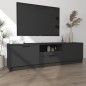 TV-Schrank Schwarz 140x35x40 cm Holzwerkstoff TV-Schrank Schwarz 140x35x40 cm Holzwerkstoff