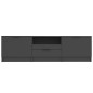 TV-Schrank Schwarz 140x35x40 cm Holzwerkstoff TV-Schrank Schwarz 140x35x40 cm Holzwerkstoff