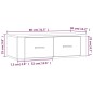 TV-Wandschrank Weiß 80x36x25 cm Holzwerkstoff TV-Wandschrank Weiß 80x36x25 cm Holzwerkstoff