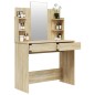 Schminktisch mit Spiegel Sonoma-Eiche 96x40x142 cm Schminktisch mit Spiegel Sonoma-Eiche 96x40x142 cm