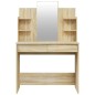 Schminktisch mit Spiegel Sonoma-Eiche 96x40x142 cm Schminktisch mit Spiegel Sonoma-Eiche 96x40x142 cm