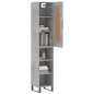 Highboard Betongrau 34,5x34x180 cm Holzwerkstoff Highboard Betongrau 34,5x34x180 cm Holzwerkstoff
