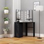 vidaXL Eck-Schminktisch mit LED Schwarz 111x54x141,5 cm vidaXL Eck-Schminktisch mit LED Schwarz 111x54x141,5 cm