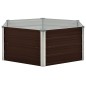 vidaXL Hochbeet Braun 129 x 129 x 46 cm Verzinkter Stahl vidaXL Hochbeet Braun 129 x 129 x 46 cm Verzinkter Stahl