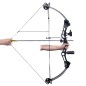 Erwachsenen-Compoundbogen mit Accessories und Fiberglaspfeilen Erwachsenen-Compoundbogen mit Accessories und Fiberglaspfeilen