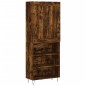 Highboard Räuchereiche 69,5x34x180 cm Holzwerkstoff Highboard Räuchereiche 69,5x34x180 cm Holzwerkstoff