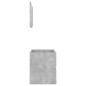 2-tlg. Badmöbel-Set Betongrau Holzwerkstoff 2-tlg. Badmöbel-Set Betongrau Holzwerkstoff